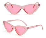Cateye solbriller i lyserød med lyserøde glas